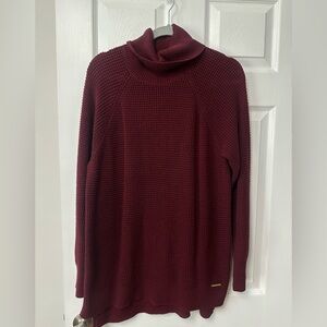 MICHAEL Michael Kors Red Cowl Neck Sweater